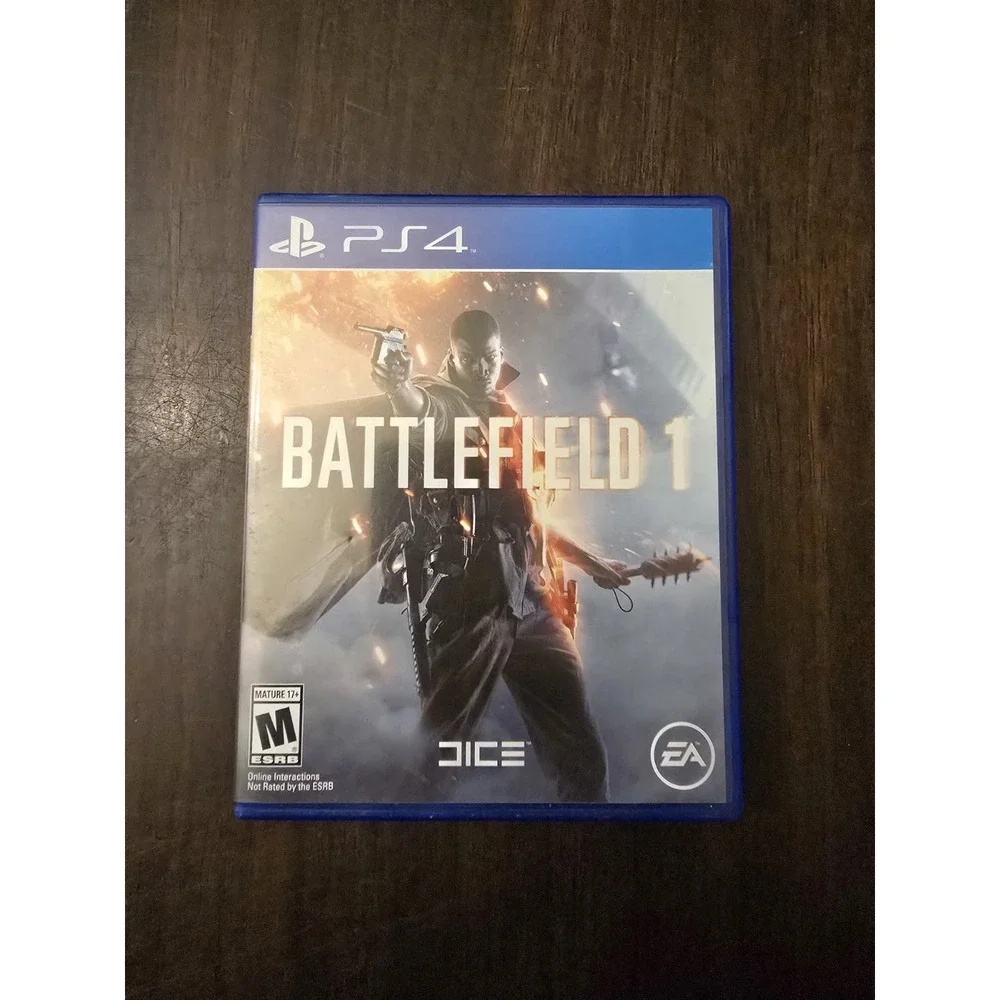 Battlefield 1 Sony Playstation 4 PS4 2016‎ Video Game Disc and Case